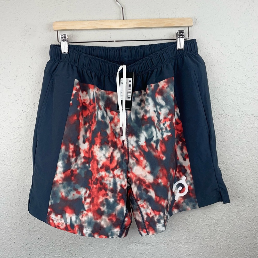 FOUR Laps x Peloton 7” Bolt Multicolor Lined Athletic Shorts NEW